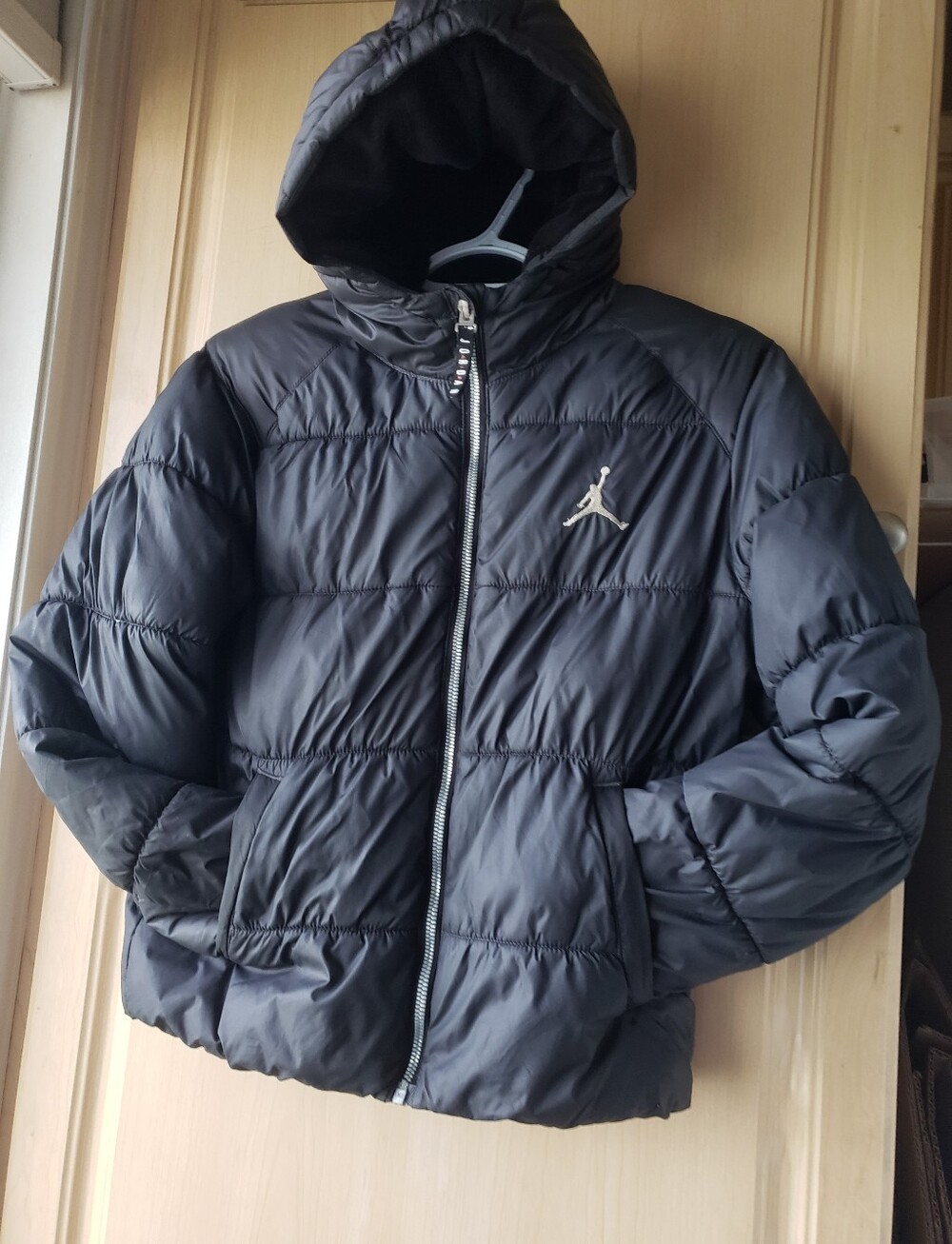 Jordan Black Jacket with Red Jumpman Logo